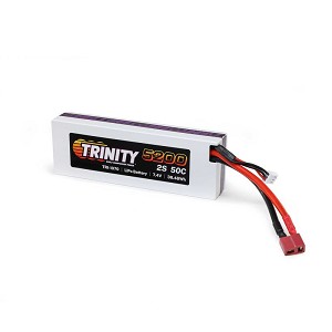 Trinity 7.4V 5200mAh 2S 50C T-Plug LiPo Battery: Mudboss