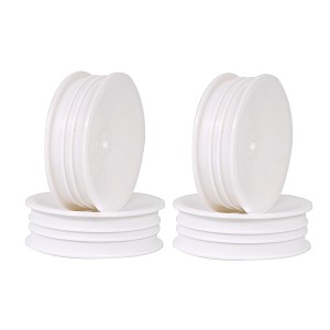TZO 1/10 2WD 2.2 Front Carpet Slim White Wheels (4pcs)