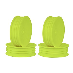 TZO 1/10 2WD 2.2 Front Carpet Slim Yellow Wheels (4pcs)