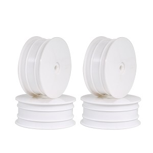 TZO 1/10 4WD 2.2  Front White Wheels (4pcs)