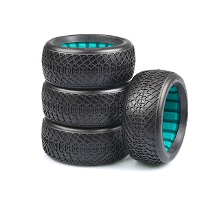 TZO Tires 101 (1/8) Buggy Tires Car Set (Soft) (Tires + Inserts) (4)