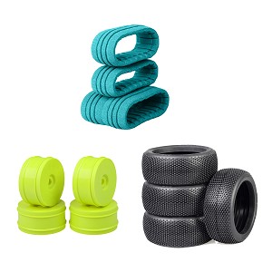 TZO 1:8 Buggy 202-Blue Medium Pre-Glued Set (Yellow) 4pcs