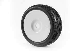 TZO 1:8 Buggy 500 Pre-Glued Set (Soft) (White) 4pcs