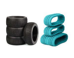 TZO Tires 501 1/8 Buggy Tire Set (Medium) (4)