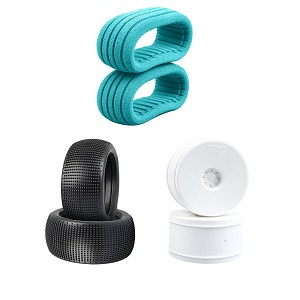 TZO T402 1/8 Truggy Green Ultra Soft Pre Glued Set (White) (2pcs)