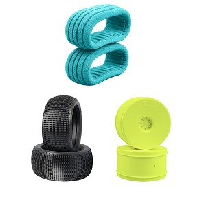 TZO T402 1/8 Truggy Green Ultra Soft Pre Glued Set (Yellow) (2pcs)