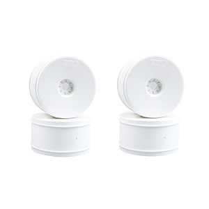 TZO Tires 1/8 Truggy Wheel Set (White) (4)
