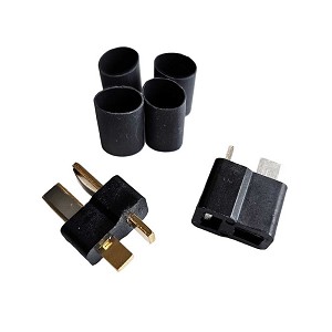 Deans Ultra Plug® HB One Pair 1/4” Shrink Tubing for use with 10-12 Gauge Wire