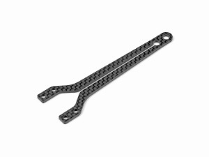 Xray X4 Graphite Upper Deck - Split Front - 2.0mm