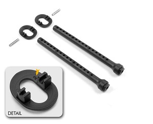 Xray Front Body Mount Set +2mm Height