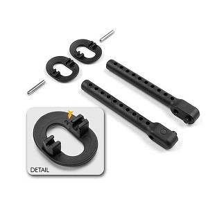 Xray Composite Rear 6mm Adjustable Body Mount Set +2mm Height