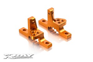 Xray T3 Alu Upper Clamp with Adj. Roll-Center RR-FL - Orange