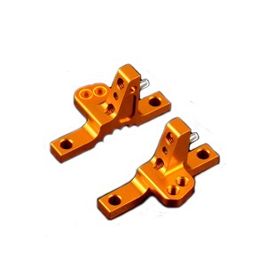 Xray T4'19 Aluminum Upper Clamp With 2 Adj. Roll-centers (l+r) - Orange