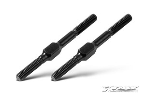 Xray Aluminum Adj. Turnbuckle M3 L/r 39 mm - Swiss 7075 T6 (2)