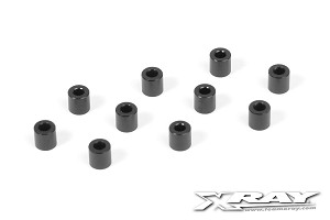 Xray Aluminum Shim 3x6x6.0mm - Black (10)