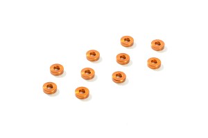 Xray Aluminum Shim 3x7x2.0mm - Orange (10)