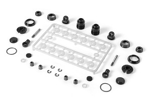 Xray ULP Aluminum Shock Absorber-set - Black (2)
