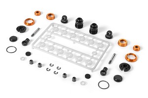 Xray ULP Aluminum Shock Absorber-set - Orange (2)