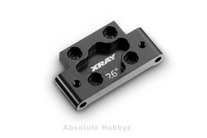 Xray Aluminum Front Lower Arm Mount 26° Kick-Up - Swiss 7075 T6
