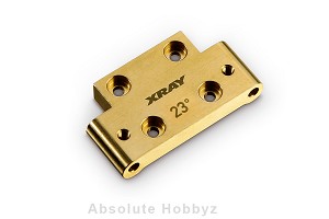 Xray Brass Front Lower Arm Mount 23°/29° Kick-Up