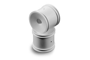 Xray St Truck Wheel Aerodisk With 12mm Hex - White (2)