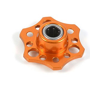 XRAY Lightweight Drive Flange with One-Way Bearing - Alu 7075 T6 (Orange)