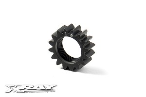 Xray XCA Alminum 7075 T6 Hard Coated Pinion Gear - 16T (1St)