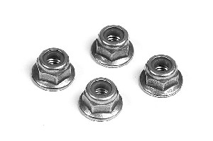 Xray Nut M4 With Flange  (10)